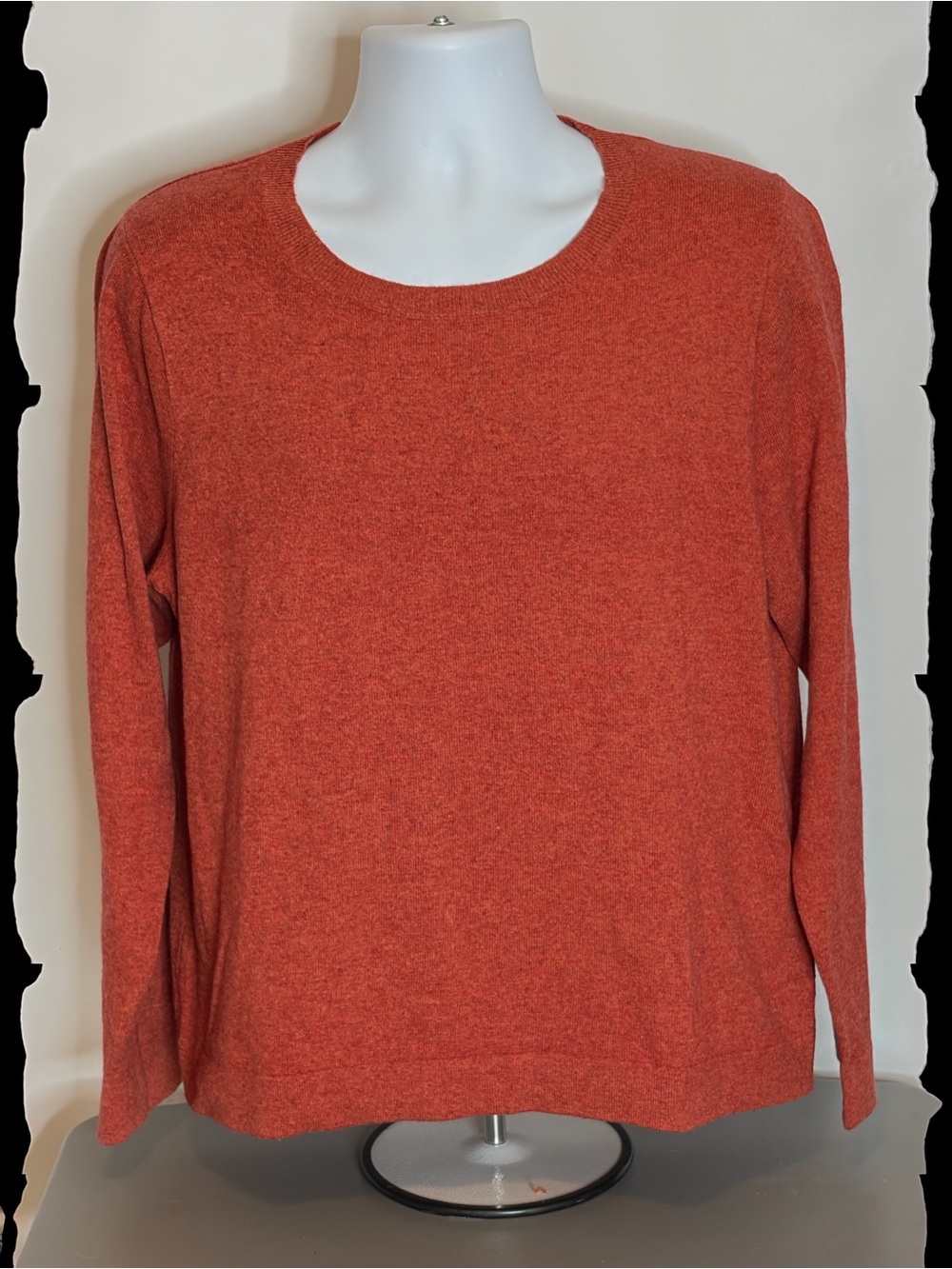 J Crew Women’s Crewneck Sweater - Rust Orange